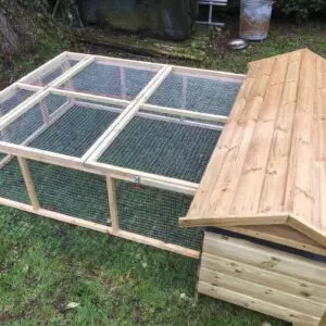 6ft British Giant Xl Rabbit Hutch + 6ft Run